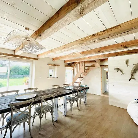 Maison Maillots et Bigorneaux, 15 pers, jacuzzi, 40m de la mer-3